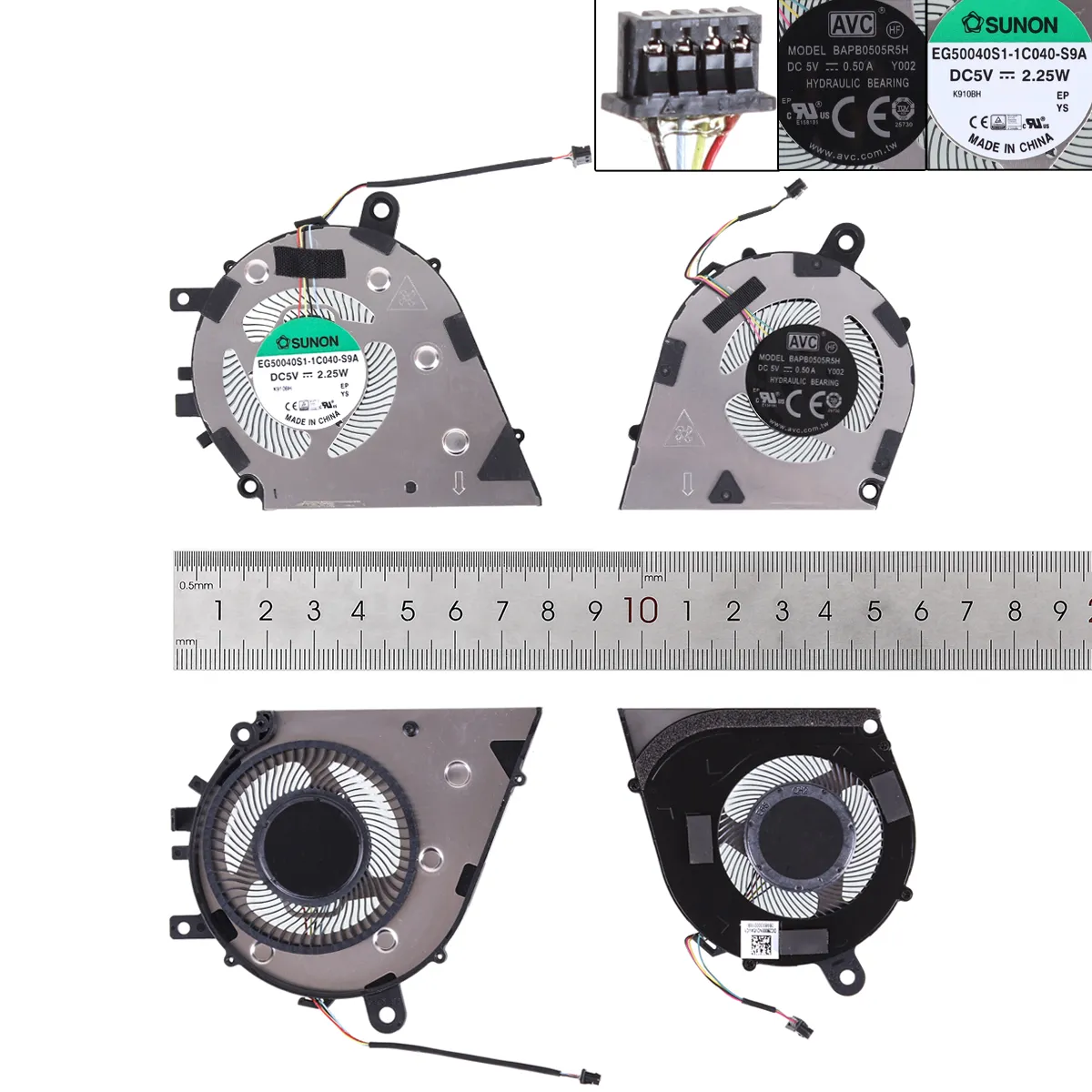 Picture of Laptop fan forLenovo ideapad S540-14API 81NH（L+R,ORG）